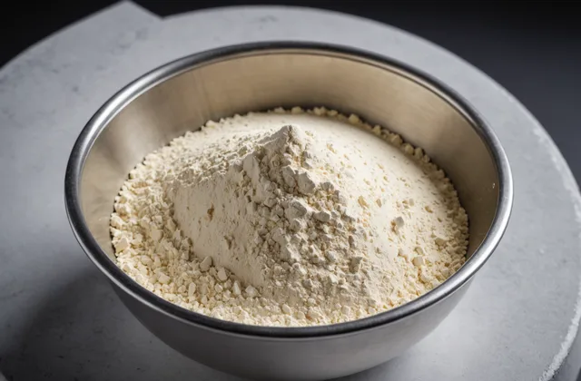 Fine powder blend in a clean mixing area